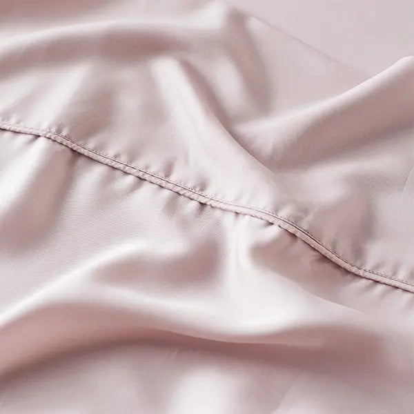 Rose | Signature Sateen Flat Sheet Made With 100% Organic Bamboo #Color_rose