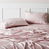 Rose | Signature Sateen Pillowcase Set Made With 100% Organic Bamboo #Color_rose