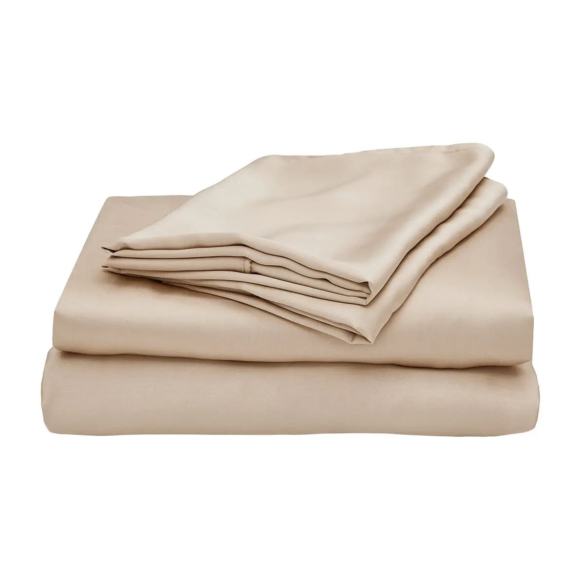 Sand | Signature Sateen Sheet Set Made with 100% Bamboo Lyocell #Color_sand