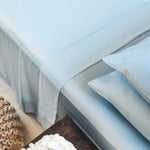 Starlight Blue | Signature Sateen Flat Sheet Made With 100% Organic Bamboo #Color_starlightblue