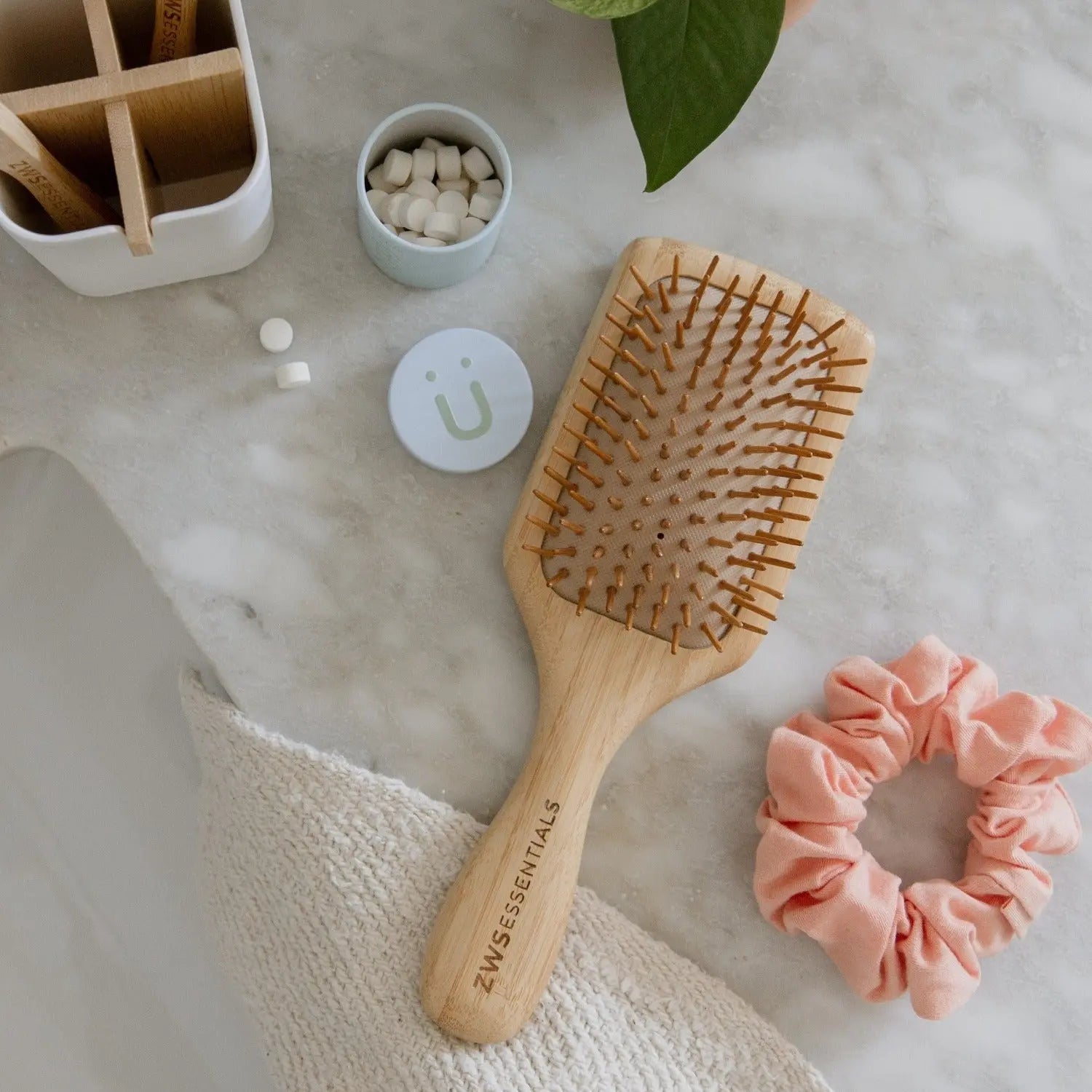 Bamboo Hair Brush - Zero Waste Hair Brush, Plastic Free, 100% Bamboo, Compostable ZeroWasteStore.com