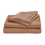 Almond | Signature Sateen Sheet Set Made with 100% Bamboo Lyocell #Color_almond