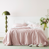 Rose | Signature Sateen Duvet Cover Made with 100% Organic Bamboo #Color_rose