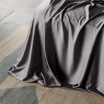 Fog | Sateen+ Fitted Sheet Made with 100% Organic Bamboo #Color_fog