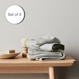 Sage | Bamboo Waffle Towels Bath Made With 100% Bamboo #Color_sage